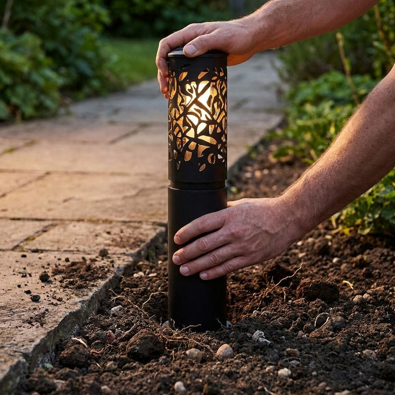 GloGarden beacon bollards install