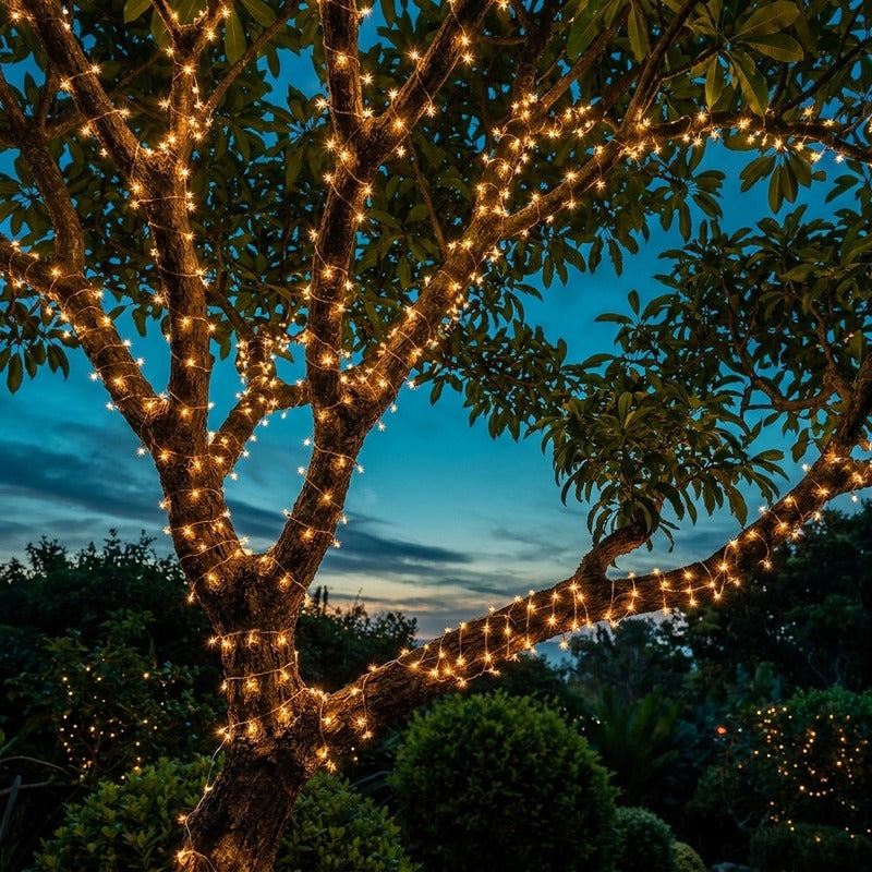 GloGarden fairy strings dusk