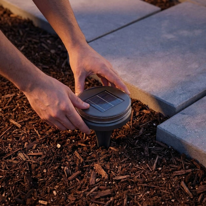 GloGarden pathway pucks install