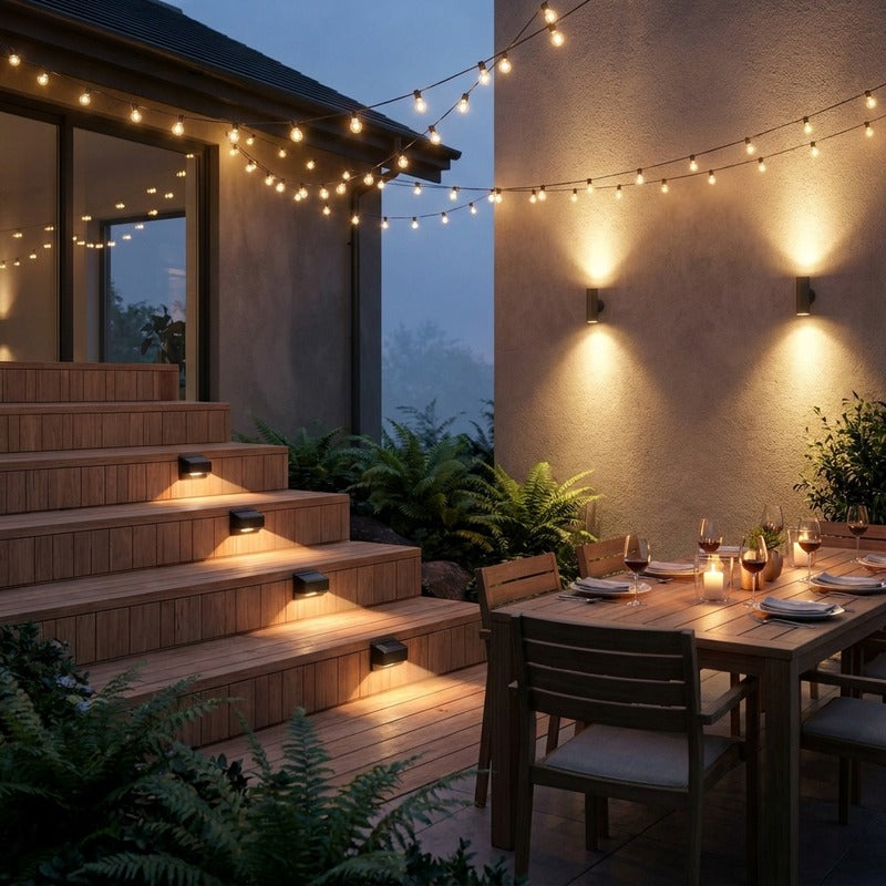 GloGarden patio bundle dusk