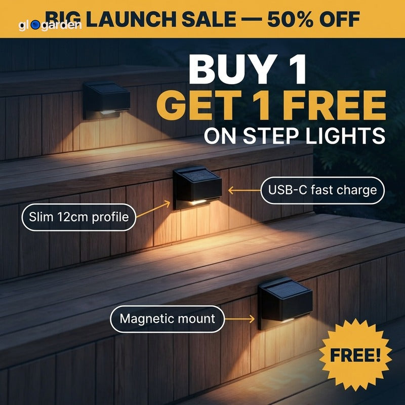 GloGarden step-glow ad creative