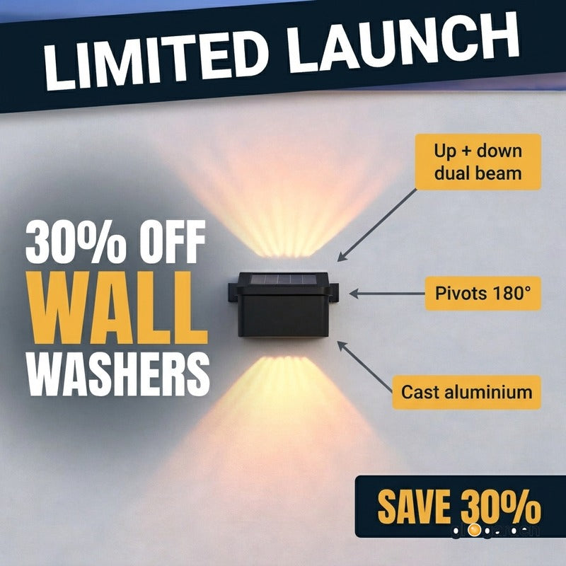 GloGarden wall-washers ad creative