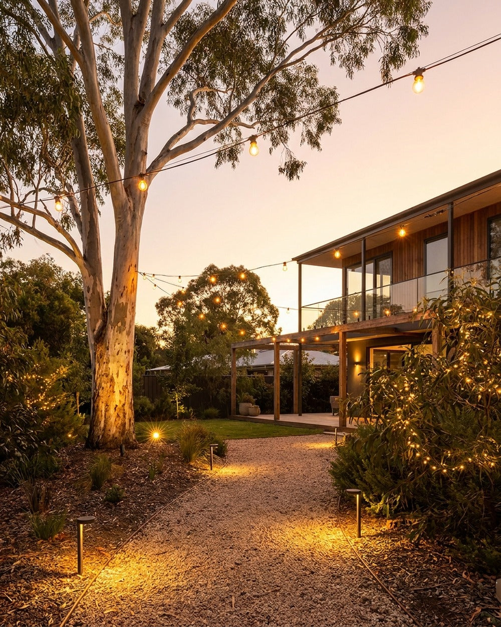 From bare backyard to magical, in an afternoon.